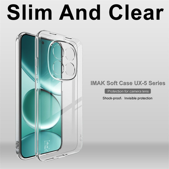 Чехол IMAK для Xiaomi Redmi Note 15 Pro 5G, серия UX-5, прозрачный