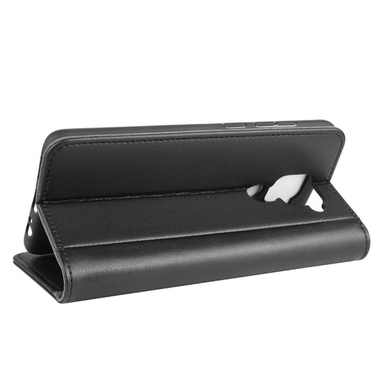 Чехол Wallet до Xiaomi Redmi Note 9, Genuine Leather, Black