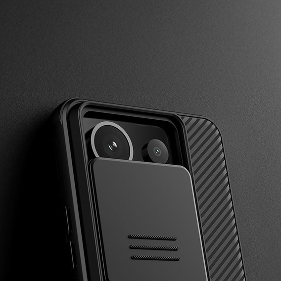 Чохол для Xiaomi Redmi Note 13 Pro 5G / Poco X6 5G, броньований Nillkin, CamShield Pro, чорний