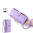 Откидной чехол для Xiaomi Redmi Note 13 Pro 5G, Wallet Zipper Pocket, фиолетовый