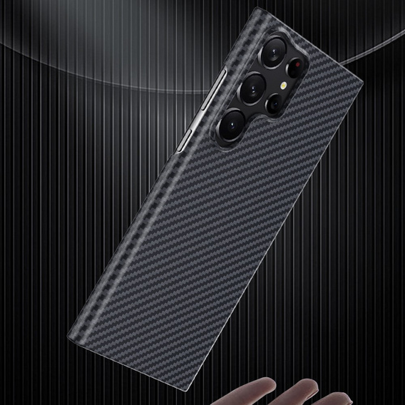 Чехол для Samsung Galaxy S23 Ultra, Aramid Fiber Cover, чёрный