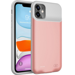 Чехол с батареей 6500mAh до iPhone 11, Rose Gold