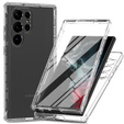 Чoхол Shockproof до Samsung Galaxy S23 Ultra, із захисним екраном, прозорий