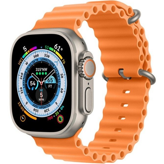 Силиконовый ремешок Apple Watch Ultra 49mm, Orange