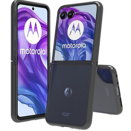 Чехол до Motorola Razr 50 Ultra, Fusion Hybrid, прозрачный / черный
