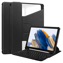Чехол клавиатура для Samsung Galaxy Tab A9+, Rotary 360° Leather, чёрный