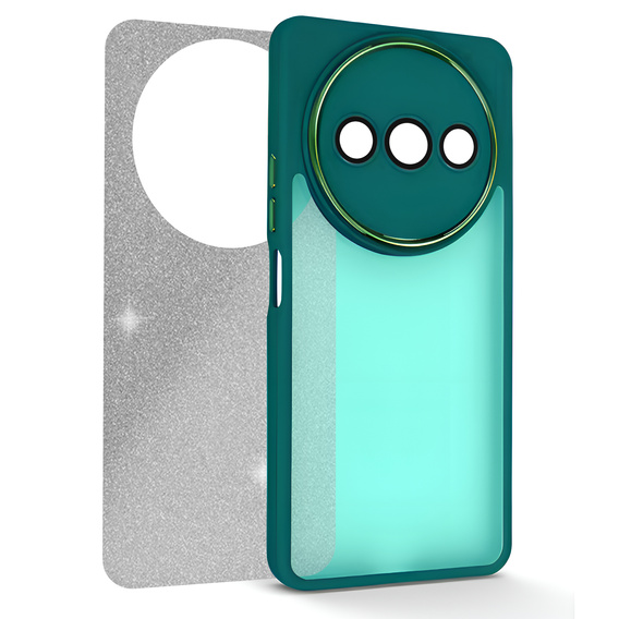 Чехол до Xiaomi Redmi A3, Glittery Powder, зелёный