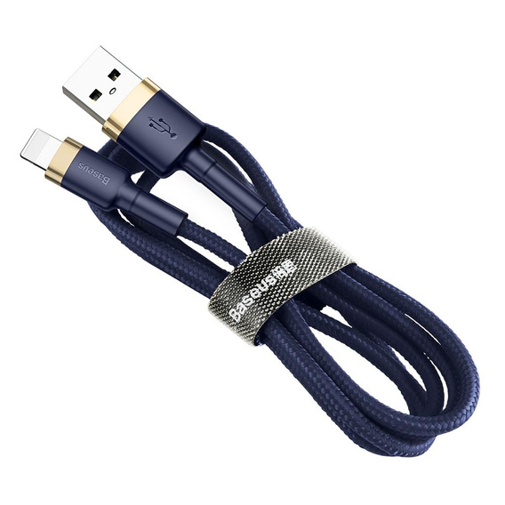 BASEUS Cafule Kaбель Lightning 2,4A 1M - Blue/Gold