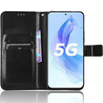 Футляр з клапаном для Honor 90 Lite 5G, Crazy Horse Wallet, чорний