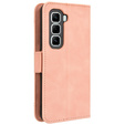 Футляр з клапаном для Infinix Hot 50 Pro 4G, Card Slot, рожевий