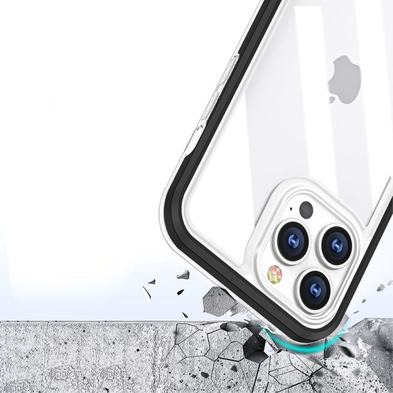 Чехол ERBORD Hybrid Frame для iPhone 13 Pro, Чёрный