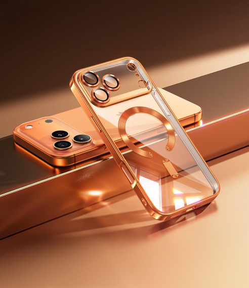 Чохол Electro MagSafe для iPhone 17 Pro, помаранчевий