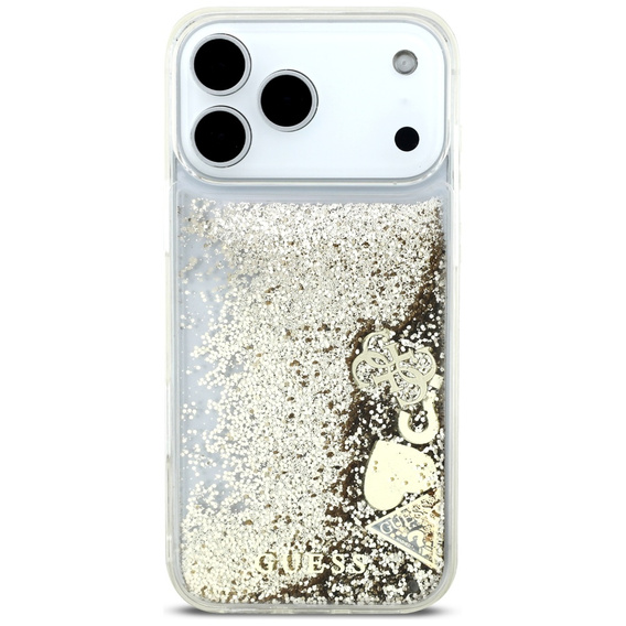 Чехол GUESS Liq. Glitter 4 Charms для iPhone 17 Pro