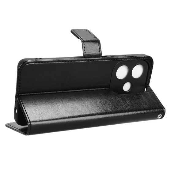 Откидной чехол для Oppo A40 / Oppo A40m, Crazy Horse Wallet, чёрный