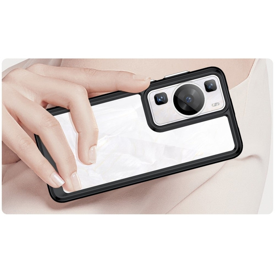 Чехол до Huawei P60 / P60 Pro, Fusion Hybrid, прозрачный / черный
