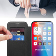 Откидной чехол для iPhone 16 Pro Max, RFID Wallet MagSafe CamShield, чёрный