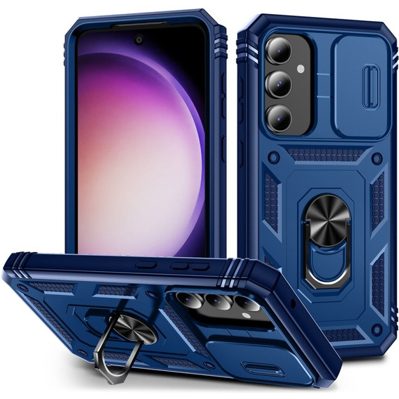 Чехол NOX Camera Slide Samsung Galaxy S23 FE, CamShield Slide, синий