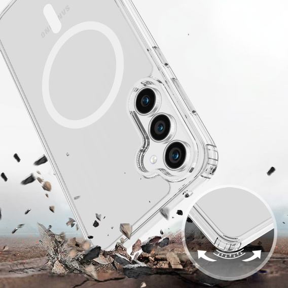 Чехол для Samsung Galaxy S23 FE, для MagSafe, Hybrid Case, прозрачный
