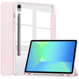 Чехол для Samsung Galaxy Tab S10 FE+ Plus, Smartcase Hybrid, с местом для стилуса, розовый