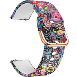 Ремешок Smooth до Samsung Galaxy Watch Active 22mm, Colorful Jellyfish