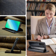 Чохол-книжка для Samsung Galaxy S23, ERBORD Waxy Wallet, чорний