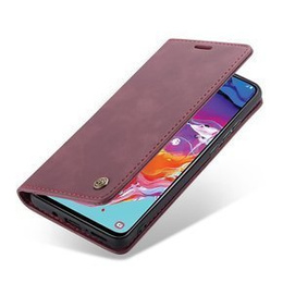 Чехол CASEME для Samsung Galaxy A70, Leather Wallet Case, бордовый
