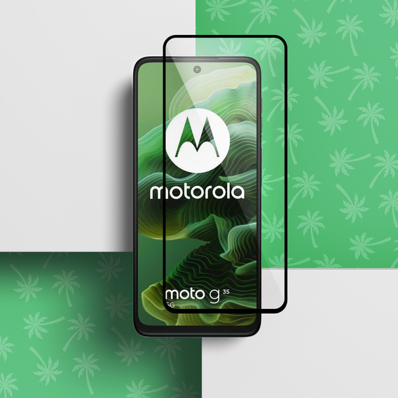 Закаленное стекло 5D Full Glue Smart Palm для Motorola Moto G35 5G