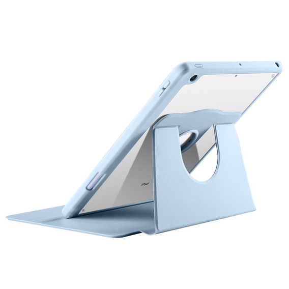 Чехол для iPad 10.2" 2021/2020/2019 (9/8/7 gen.), с местом для стилуса, поворачивающийся на 360°, синий