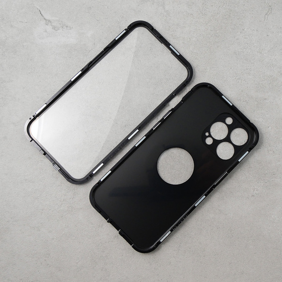 Чехол для iPhone 13 Pro, Dual Glass, для Magsafe, чёрный