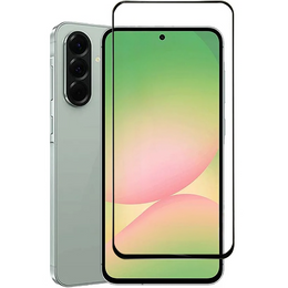 3D загартоване скло для Samsung Galaxy A56, чорна рамка