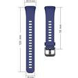 Силиконовый ремешок для Huawei Band 6 / Honor Band 6, Dark Blue