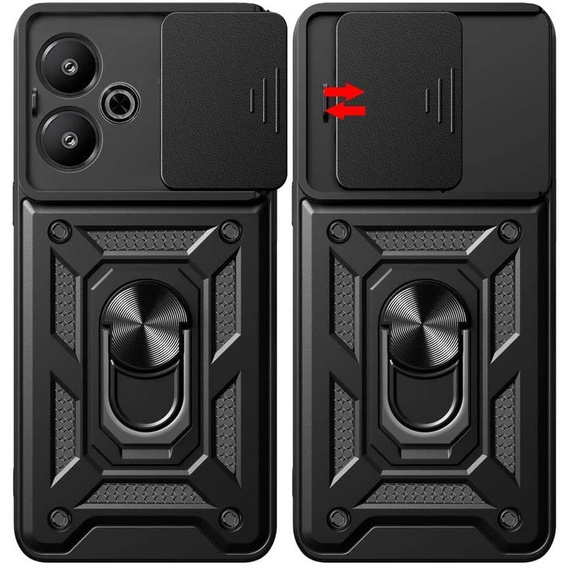 Чехол NOX Camera Slide Oppo A40 / Oppo A40m, CamShield Slide, чёрный
