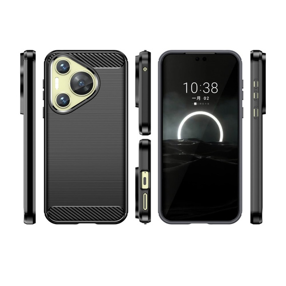 Чехол до Huawei Pura 70, Carbon, чёрный