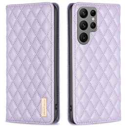 Чохол-книжка для Samsung Galaxy S25 Ultra, Wallet, BINFEN COLOR, фіолетовий