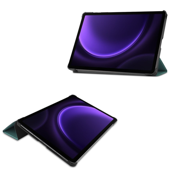 Чехол для Samsung Galaxy Tab S9 FE, Tri-fold, зелёный