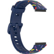 Силіконовий ремінець для Huawei Band 7, Dark Blue / Colorful