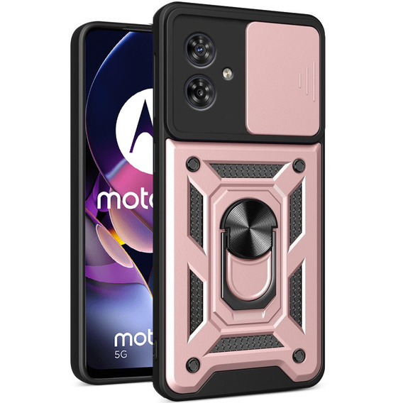 Чохол NOX Camera Slide Motorola Moto G54 5G, CamShield Slide, рожевий rose gold