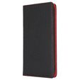 Чохол-книжка для Samsung Galaxy S24 FE, Litchi Skin Grain, чорний