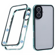 Чохол для iPhone 16, Magnetic Dual Glass, зелений