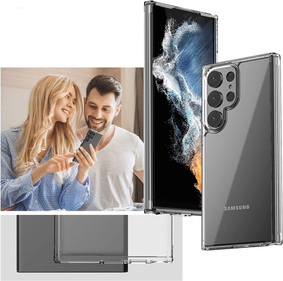 Чoхол до Samsung Galaxy S23 Ultra, Fusion Hybrid, прозорий