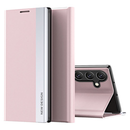 Чохол-книжка для Samsung Galaxy S24 FE, Side Magnetic, рожевий
