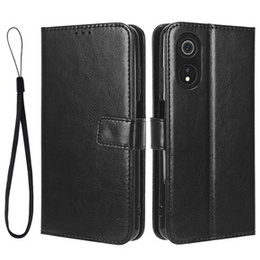 Откидной чехол для Cubot P60, Crazy Horse Wallet, чёрный