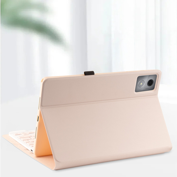 Чехол-клавиатура с Bluetooth для Lenovo Tab K11 Plus - розовый