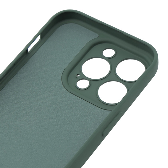 Чехол до iPhone 15 Pro Max, Silicone Lite, тёмно-зелёный