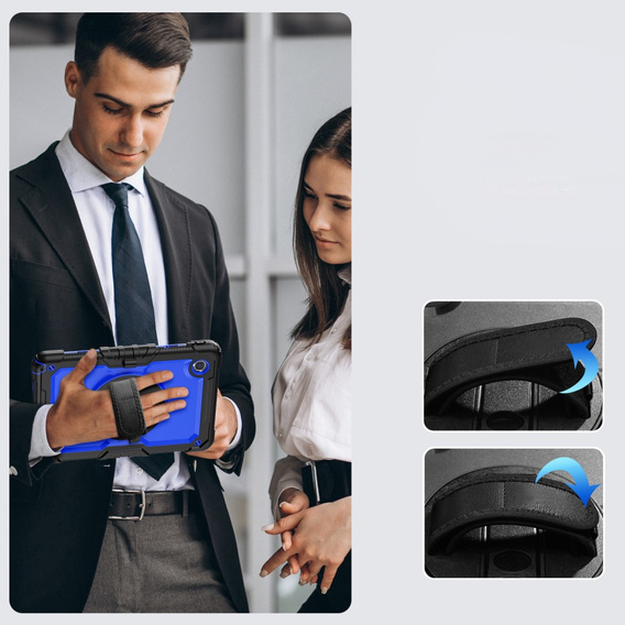 Бронированный чехол для Lenovo Tab M11, защитный 360 с местом для стилуса, темно-синий