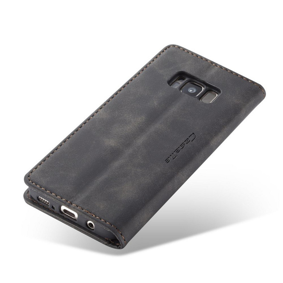 Чехол CASEME для Samsung Galaxy S8, Leather Wallet Case, чёрный