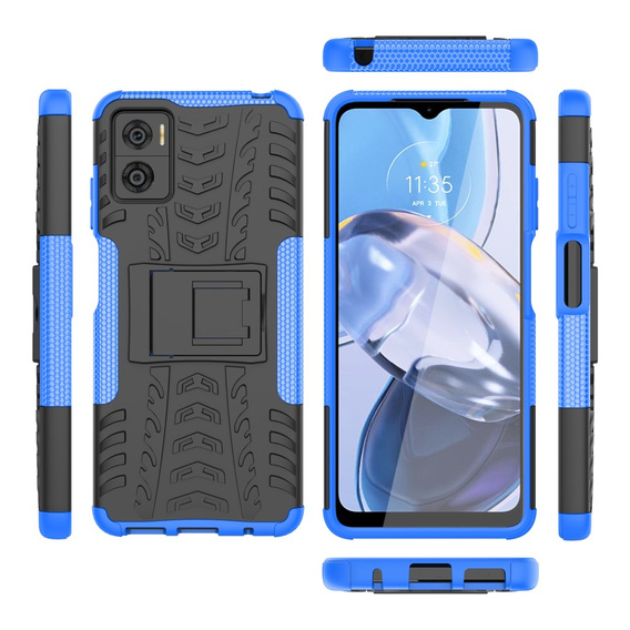 Чoхол до Motorola Moto E22 / E22i, Tire Armor, чорний / синій