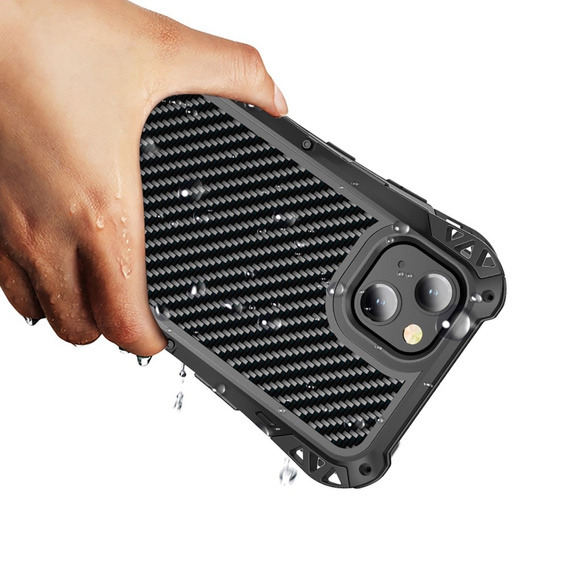 Чохол для iPhone 13, R-JUST AMIRA, броньований, чорний