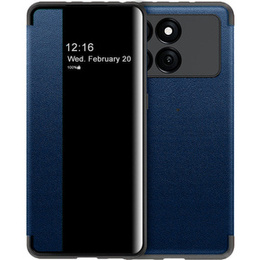 Чехол-накладка для Xiaomi Poco F6 Pro, Side View, синий