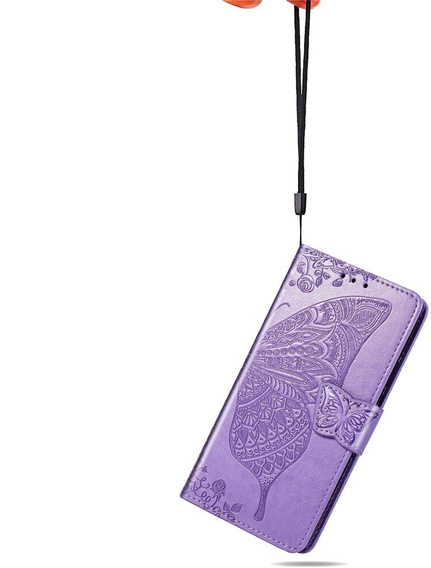 Чохол-книжка для Motorola Edge 50 Neo / Motorola ThinkPhone 25, Butterfly, фіолетовий